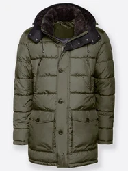 New Canadian Funktionsjacke Longjacke Dunkelgrün/Grün