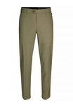 Brühl Chinohose London DO mit Komfortbund Khaki/Dunkelgrün