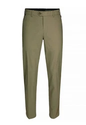 Brühl Chinohose London DO mit Komfortbund Khaki/Dunkelgrün
