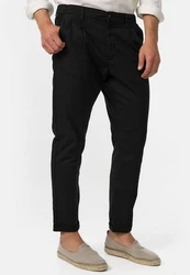 Indicode Leinenhose Cunningham Schwarz/Khaki/Dunkelgrau