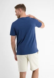 LERROS T-Shirt mit Frontprint Blau/Dunkelblau