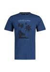 LERROS T-Shirt mit Frontprint Blau/Dunkelblau