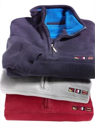 Witt Fleeceshirt Fleecepullover Dunkelblau/Lila