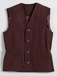 Witt Jerseyweste Dunkelrot/Braun/Lila/Bordeaux/Rot