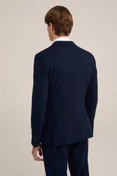WE Fashion Jackenblazer Dunkelblau/Hellblau