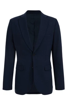 WE Fashion Jackenblazer Dunkelblau/Hellblau