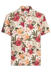 KingKerosin Kurzarmhemd Style Rosa/Beige/Blau/Grün/Rot