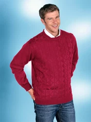 Sieh an! Strickpullover Dunkelrot/Bordeaux/Rot