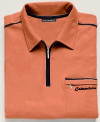 Witt Poloshirt CATAMARAN Kurzarm-Poloshirt Orange/Braun