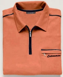 Witt Poloshirt CATAMARAN Kurzarm-Poloshirt Orange/Braun