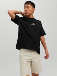 Jack & Jones Kurzarmshirt JORGROCERY TEE SS CREW NECK Schwarz
