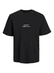 Jack & Jones Kurzarmshirt JORGROCERY TEE SS CREW NECK Schwarz