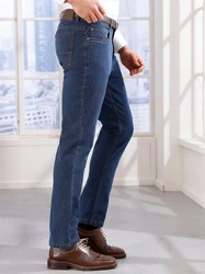 Sieh an! Chinohose Thermo-Jeans Blau/Hellblau