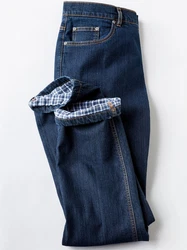 Sieh an! Chinohose Thermo-Jeans Dunkelblau/Blau