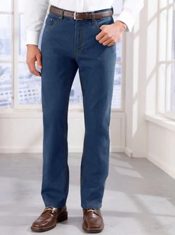 Sieh an! Chinohose Thermo-Jeans Dunkelblau/Blau