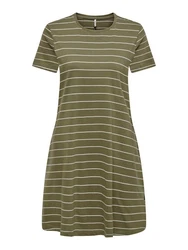 ONLY Relax-fit-Jeans ONLMAY S/S POCKET DRESS BOX JRS Dunkelgrün
