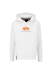 Alpha Industries Hoodie Basic (Rubber) grau/orange/weiß