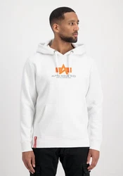 Alpha Industries Hoodie Basic (Rubber) grau/orange/weiß