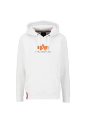 Alpha Industries Hoodie Basic (Rubber) grau/orange/weiß