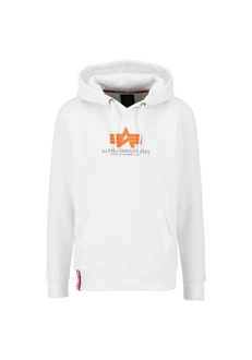 Alpha Industries Hoodie Basic (Rubber) grau/orange/weiß