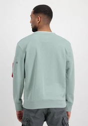 Alpha Industries Double Layer Sweater Grün/Hellblau/Hellgrün