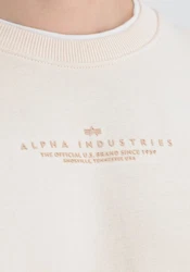 Alpha Industries Double Layer Sweater Beige/Khaki/Weiß