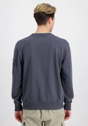 Alpha Industries Double Layer Sweater Dunkelblau/Dunkelgrau/Grau