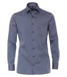 CASAMODA Langarmhemd Comfort Fit NOS Dunkelblau/Grau/Blau