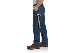 Carhartt Double-Front Logger Jeans (H45) blau