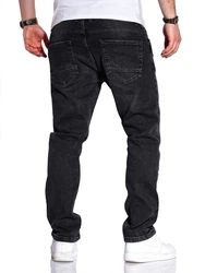 Rello & Reese Straight-Jeans Nick Schwarz/Dunkelgrau/Grau