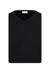 seidensticker Strickpullover V-Neck Schwarz/Dunkelblau