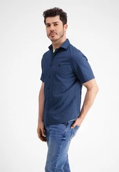 LERROS Kurzarmhemd Blau/Pastell/Dunkelblau