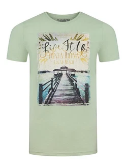 riverso T-Shirt RIVLukas Regular Fit (1-tlg) Kurzarm Tee Shirt Grün/Hellgrün riverso T-Shirt RIVLukas Regular Fit (1-tlg) Kurzarm Tee Shirt Grün/Hellgrün