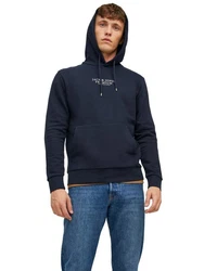Jack & Jones Kapuzensweatshirt Hoodie JJESTAR JPRBLUARCHIE Dunkelblau/Blau/Hellblau