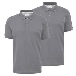 s.Oliver Poloshirt (2-tlg) Grau/Hellgrau/Dunkelgrau