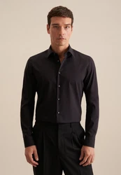 seidensticker Businesshemd Kentkragen Slim Extra langer Arm Bordeaux/Braun/Dunkelrot/Dunkelbraun/Rot/Lila/Schwarz