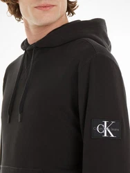 Calvin Klein Jeans Kapuzensweatshirt Badge Hoodie Schwarz