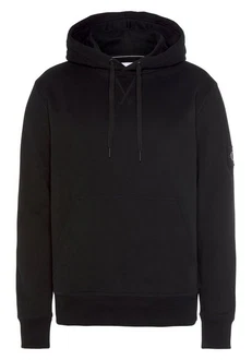 Calvin Klein Jeans Kapuzensweatshirt Badge Hoodie Schwarz