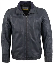 Lederjacke Benjamin - Herren Lederjacke Lammnappa navy