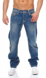 Regular-fit-Jeans C-0738 Regular Fit Herren Jeans