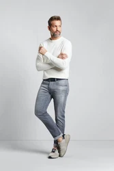 bugatti 5-Pocket-Jeans Grau/Blau/Hellblau