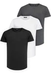 Amaci&Sons T-Shirt TACOMA Dunkelgrau/Grau/Weiß/Schwarz/Lila