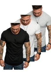 Amaci&Sons T-Shirt TACOMA Grau/Weiß/Dunkelblau/Dunkelgrau/Lila/Schwarz