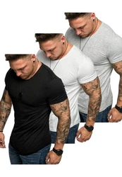 Amaci&Sons T-Shirt TACOMA Grau/Weiß/Dunkelblau/Dunkelgrau/Lila/Schwarz