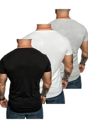 Amaci&Sons T-Shirt TACOMA Grau/Weiß/Dunkelblau/Dunkelgrau/Lila/Schwarz
