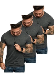 Amaci&Sons T-Shirt TACOMA Dunkelgrau/Grau