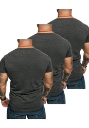 Amaci&Sons T-Shirt TACOMA Dunkelgrau/Grau