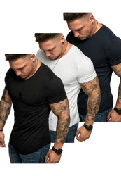 Amaci&Sons T-Shirt TACOMA Weiß/Dunkelblau/Schwarz/Grau/Dunkelgrau