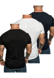 Amaci&Sons T-Shirt TACOMA Weiß/Dunkelblau/Schwarz/Grau/Dunkelgrau