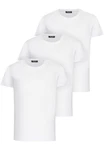 Amaci&Sons T-Shirt 3 LANCASTER Basic Oversize T-Shirt Weiß/Creme/Hellblau/Schwarz Amaci&Sons T-Shirt 3 LANCASTER Basic Oversize T-Shirt Weiß/Creme/Hellblau/Schwarz